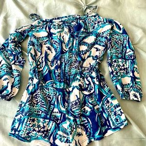 Lilly Pulitzer girls romper, size Small (4-5). EUC. Adorable💕